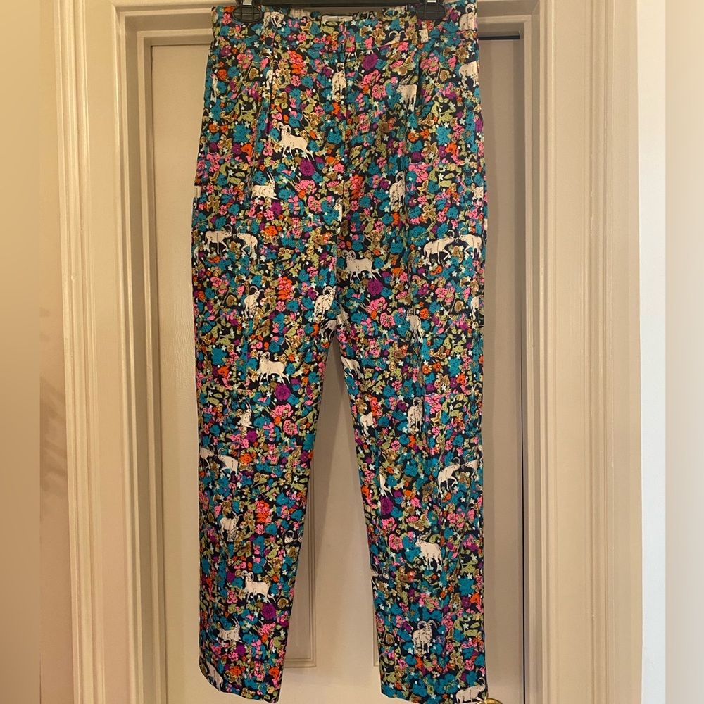 J.Crew Collection Front Zipper Elastic Pants - image 1